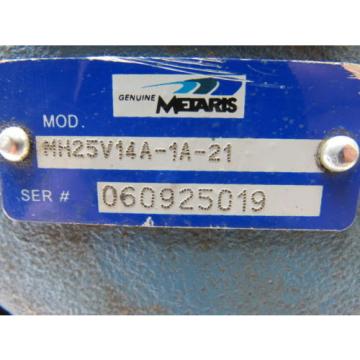Metaris MH25V14A-1A-21 Single Vane Hydraulic Pump 14GPM 7/8&#034; Shaft