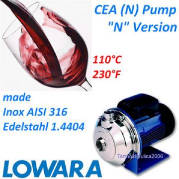 Lowara CEA AISI 316 Centrifugal Pump CEA120/5N/D 0,9KW 1,2HP 3x230/400V 50HZ Z1