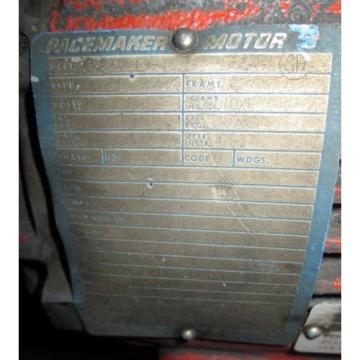 MAGNETEK LOUIS ALLIS HYDRAULIC PUMP W/ PACEMAKER MOTOR .50HP 208V 865 RPM (68)