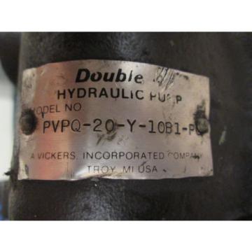 Vickers Double Hydraulic Pump PVPQ-20-Y-10B1-P Used
