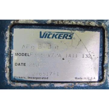 VICKERS F3 50V72A 1A11 132 F350V72A1A11132 HYDRAULIC PISTON PUMP REBUILT