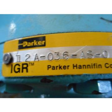 NEW Parker IGR 112A-036-AS-0 LOW SPEED HIGH TORQUE