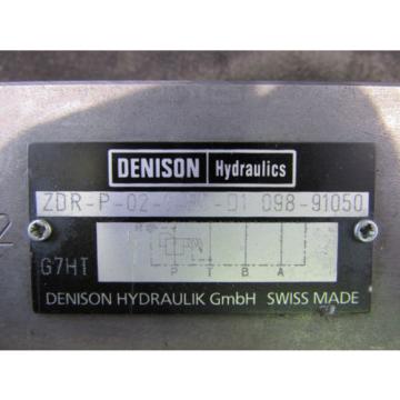 DENISON HYDRAULICS ZDR-P-02-S0-D1 098-91050  XLNT