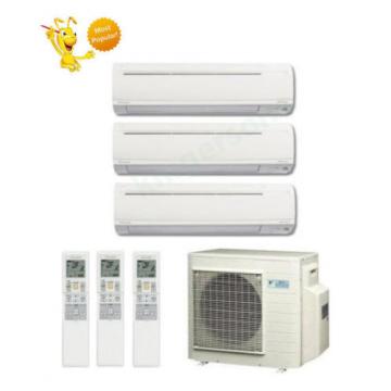 9k + 9k + 9k Btu Daikin Tri Zone Ductless Wall Mount Heat Pump Air Conditioner