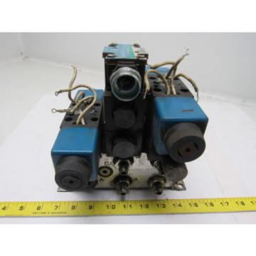 Vickers DG4V-3S-2A-M-FW-B5-60 110V Hydraulic Solenoid Valve W/Aluminum Manifold