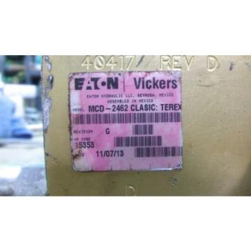 VICKERS HYDRAULIC VALVE #1022656J MODEL#MCD-2462 CLASSIC:TEREX USED