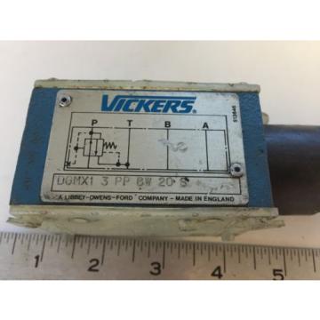 Origin OLD VICKERS DGMX1 3 PP BW 20 S HYDRAULIC PRESSURE REDUCING VALVE,BOXZA