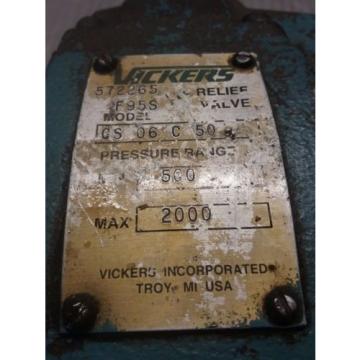 VICKERS RELIEF VALVE_CS 06 C 50_CS06C50