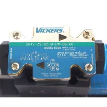 VICKERS DG5S-8-6CETM-FW-B5-30 CONTROL VALVE W/ DG4V-3S-6C-M-FW-B5-60 PILOT VALVE