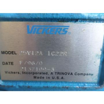 VICKERS HYDRULIC PUMP 25V12A 1C22R 25V12A1C22R  LMS mona