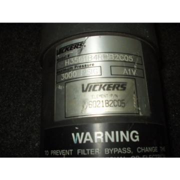 VICKERS Hydraulic Filter M/N: H3501B4RBB2C05 Takes Element  V6021B2C05 3000 psi