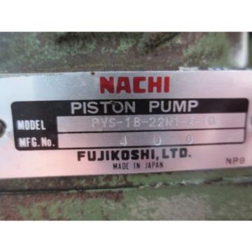 NACHI HYDRAULIC MOTOR LTIS70-NR PUMP UPV-1A-22N1-22-4-Z-10 PVS-1B-22N1-Z-10