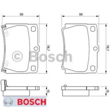 Bremsbelagsatz Bremsbeläge Bremsklötze BOSCH BP423 23593 7602D733 0986424711