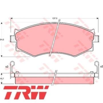 Bremsbelagsatz Bremsbeläge Bremsklötze TRW 21526 21527 21528 GDB1008