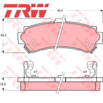 TRW Bremsbelagsatz Bremsbeläge Bremsklötze 23024 GDB3115