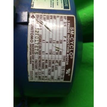 SM-CYCLO TC-F/FB-1B 3-PHASE INDUCTION MOTOR SUMITOMO CNHM-08-4095YA-B-21