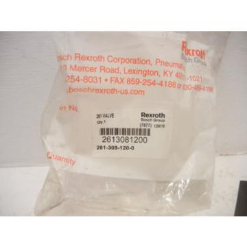 REXROTH BOSCH 261-308-120-0 Origin 261 PNEUMATIC VALVE 2613081200