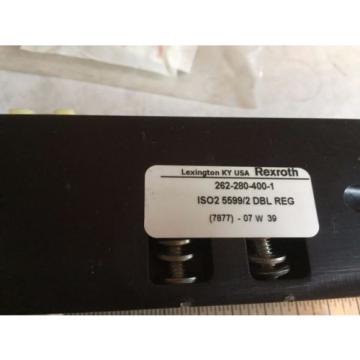 Origin REXROTH 262-280-400-1,REXROTH ISO2 5592/2 PNEUMATIC VALVE MANIFOLD,BOX1