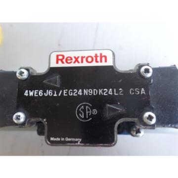 REXROTH SOLENOID VALVE 4WE6J61/EG24N9DK24L2 CSA 021463 A S 095 24VDC 1364M James