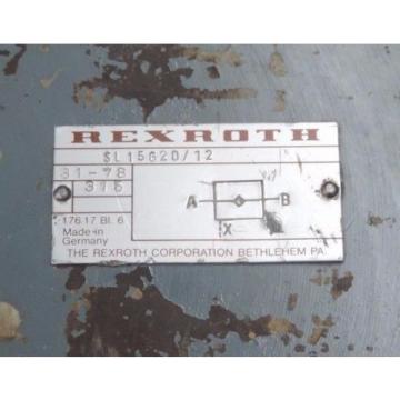 REXROTH SL15G20/12 HYDRAULIC CHECK VALVE 31-78 SL15G20 SL15G2012