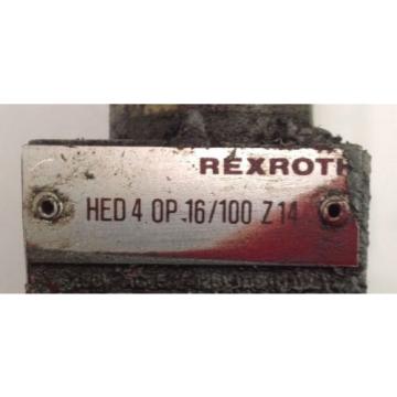 REXROTH SOLENOID VALVE HED 4 OP 16/100 Z14