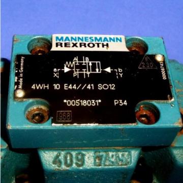 MANNESMANN REXROTH 2502VOLTS 5AMP HYDRANORMA VALVE 4WH 10 E44//41 SO12