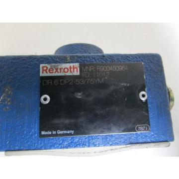 REXROTH PRESSURE REDUCING DIRECTIONAL VALVE DR6DP2-53/75YM Origin NO BOX