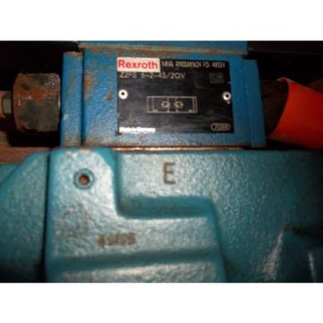 REXROTH 4WEH22E74/6EW11ON-ETZ45  DIRECTIONAL VALVE GOOD USED MISSING LABEL LL2