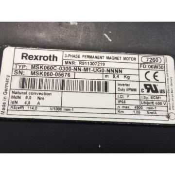 REXROTH 3~PERMANENT-MAGNET-MOTOR lt;gt; MSK060C -0300 -NN -M1 -UG0 -NNNN