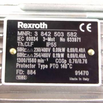Rexroth Motor MNR: 3842503582 NOV