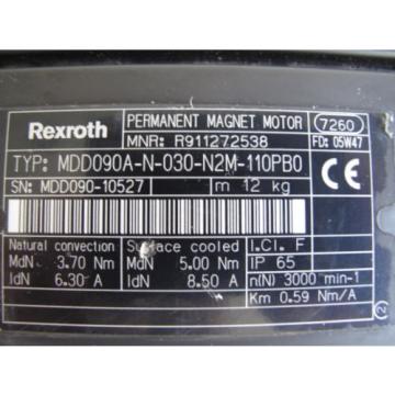 REXROTH MDD090A-N-030-N2M-110PB0 PERMANENT MAGNET SERVO MOTOR, Origin