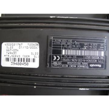 REXROTH MDD090A-N-030-N2M-110PB0 PERMANENT MAGNET SERVO MOTOR, Origin