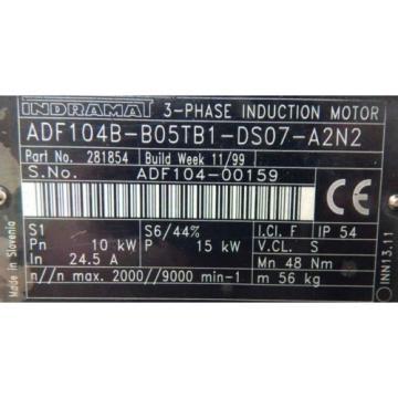 REXROTH Indramat Servomotor ADF 104B-B05TB1-DS07-A2N2``used``