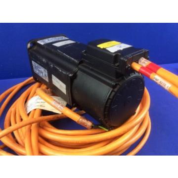 REXROTH MKD071B-061-GG1-KN SERVO MOTOR W/ 29#039;Long MOTOR FEEDBACK amp; POWER CABLES