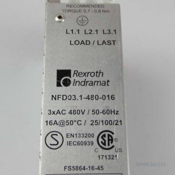 Rexroth INDRAMAT Netzfilter NFD031-480-016 GEB