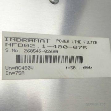 Rexroth INDRAMAT Netzfilter NFD02 1-480-075 GEB