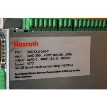 Rexroth Bosch Group DKC013-040-7-FW Indramat Servo Drive EcoDrive - USED