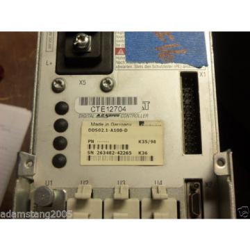 REXROTH INDRAMAT DDS021-A100-D POWER SUPPLY AC SERVO CONTROLLER DRIVE