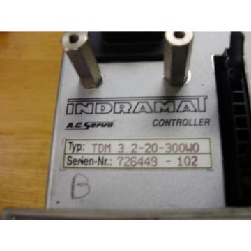 INDRAMAT SERVO DRIVE CONTROLLER TDM 32-20-300-W0 FOR MAHO CNC 432, MDL 600 E2