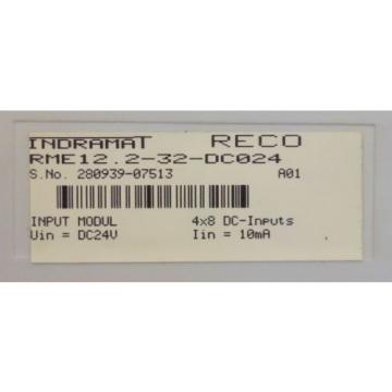 INDRAMAT RECO INTERBUS 24VDC INPUT MODULE RME122-32-DC024