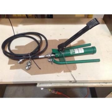 Greenlee 1725 Hydraulic Foot Pump With 10&#039; Hydraulic Hose