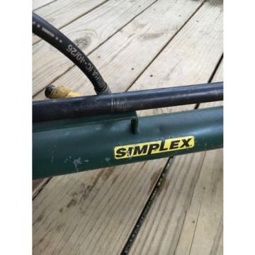 Simplex Hydraulic Pump w Parker Enerpac F053 5 Ton Attachment + Hose