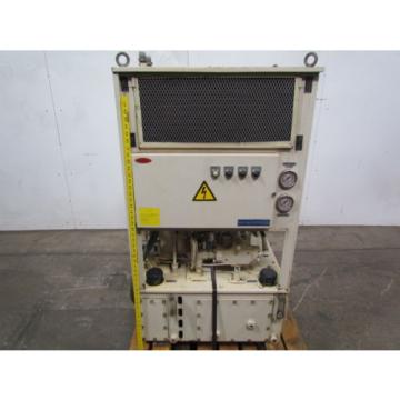 Okuma Hydraulic power unit pump tank and cooling unit from MC-50VA CNC