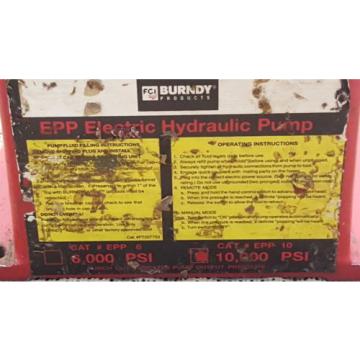 Burndy Epp10 Lightweight Hydraulic Pump, 10, 000 Psi