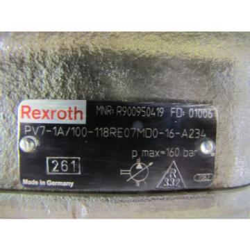 REXROTH PV7-1A/100-118RE07MD0-16-A234 R900950419 VARIABLE VANE HYDRAULIC PUMP
