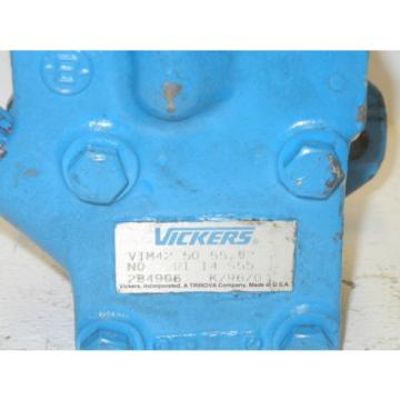 VICKERS VTM42 20 55 12 N0 R1 14 S55 USED HYDRAULIC PUMP VTM42205512N0R114S55