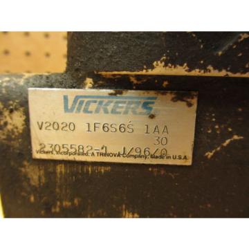 Vickers V2020 1F6S6S 1AA 30 Hydraulic Double Vane Pump 2305582-1
