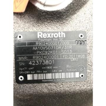 Genuine Japan Mexico Rexroth New OEM AA10VSO71DR/31R-PKC92K01-SO13 R902400001 Hydraulic Pump