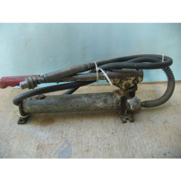 Hydraulic 16&#034; long Hand Pump w/6&#039; Hi-Pressure hose+ quick-connect