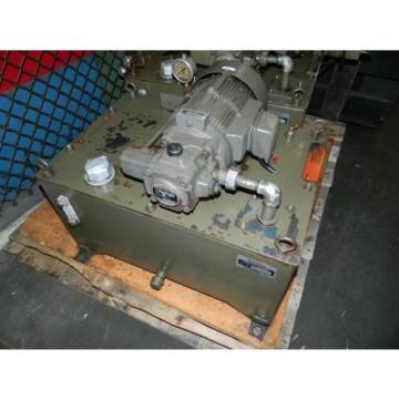 Nachi 2 HP Hydraulic Unit, Nachi Vane Pump VDR-1B-1A2-U21, Used, Warranty